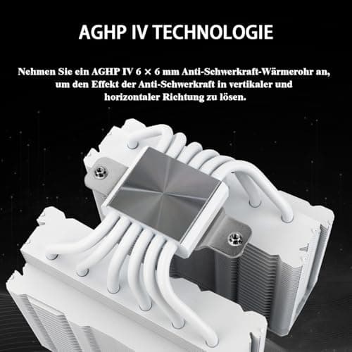 Thermalright Peerless Assassin 140 Weiß CPU-Luftkühler, 6 Heatpipes, Dual-PWM-Lüfter und Doppeltürme, 158 mm hohe CPU-Kühlung mit oberer Abdeckung, für AM4 / AM5 und Intel LGA 1851/1700/1150/1151/1200 PA140 White Bild 4