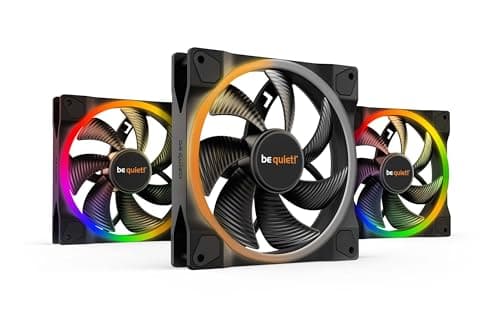 be quiet! Light Wings 140mm PWM Triple Pack Lüfter, enthält 3 Lüfter, ARGB-Beleuchtung, vielzählige Farben und Effekte, 18 ARGB LEDs, 7 geräuschoptimierte Lüfterblätter, hoher Airflow