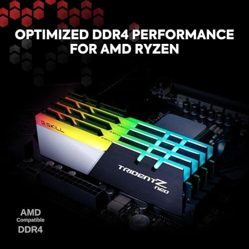 G.SKILL 32GB Trident Z Neo DDR4 3600MHz PC4-28800 CL18 RGB Dual Channel Kit (2X 16GB) Bild 4