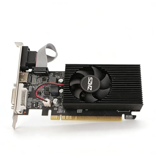 Dpofirs GT 730 Gaming-Grafikkarte, 4G DDR3B 128-Bit-Grafikkarte mit Lüfter, Unterstützt VGA-DVI-HD-Multimedia-Schnittstelle, Gaming-Grafikkarten Bild 2