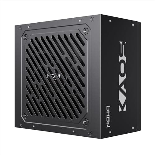 Noua KAOS 550 W ATX-Netzteil für PC Gaming 550 Watt, erfüllt 80+ Bronzen, DC zu DC, leiser Lüfter 120 mm, aktiver PFC 550 Watt Erfüllt 80+ Bronze Bild 2