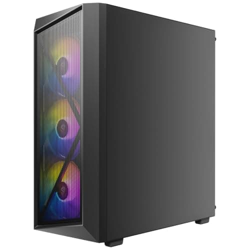 ANTEC AX67 ARGB PC Gehäuse Midi Tower Gaming ATX, schwarz Bild 2