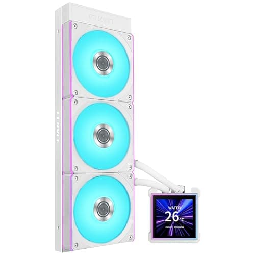 Lian Li HydroShift II LCD-S 360 UNI FAN CL Weiß | 360 mm AiO-Wasserkühlung mit 3,4" IPS-Display – Leistungsstarke Kühlung mit atemberaubender RGB-Beleuchtung Bild 2