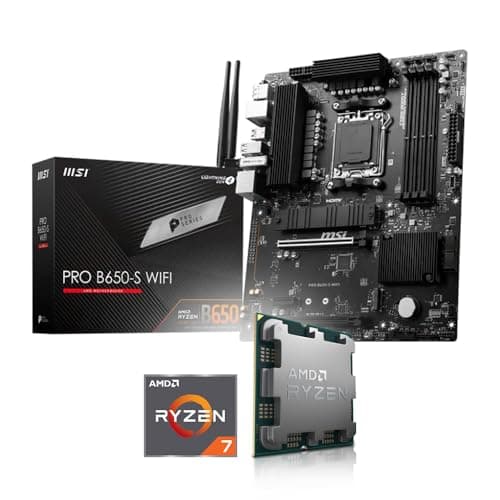 Aufrüst-Kit Bundle Ryzen 7 7800X3D Prozessor, MSI PRO B650-S WiFi Mainboard, be Quiet! Dark Rock 5 (zusammengebaut inkl. Bios Update + Funktionskontrolle) AMD Ryzen 7 7800X3D 0GB / MSI PRO B650-S WIFI Bild 2