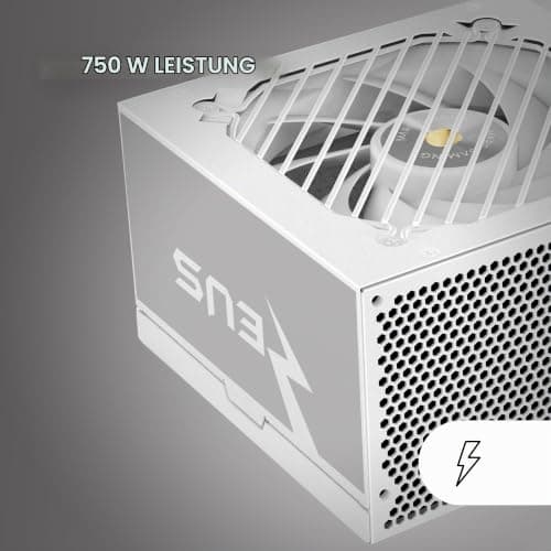 Mars Gaming MPZE750SI, ATX Netzteil 750W, 10 Jahre Garantie, 80 Plus Silver, +87% Effizienz, AI2-RPM, DC-DC und SMD Technologien, Aktives PFC, Japanische Toshin Kyogo Kondensatoren 105º, Weiß Bild 4