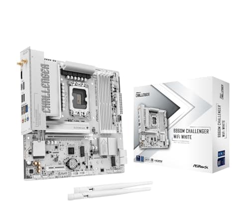 ASRock B860M Challenger WiFi White Mainboard LGA1851 Micro-ATX DDR5 WiFi 7 (90-MXBUQ0-A0UAYZ) Bild 2