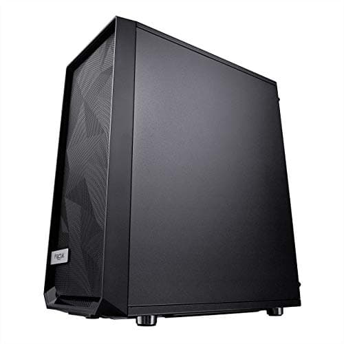 Fractal Design Meshify C - Compact Mid Tower Computer Case - Open ATX Layout- High Performance Airflow/Cooling - 2x Fans included - PSU Shroud - Modular interior - Water-cooling ready - USB3.0 - Black Black Solid Side Panel Bild 4