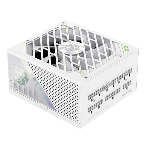 GAMEMAX GX 750G PRO WH Netzteil PC 750W Vollmodulares, ATX3.1 PCIe5.1 mit 12V-2x6-Anschluss, 80 Plus Gold, 105°C Japanische Kondensatoren, 7Schutzschaltungen, 10 Jahre Garantie, Weiß 750 Watt Weiß Bild 2