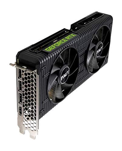 Palit GeForce RTX 3050 Dual Grafikkarte, 8GB, GDDR6, LHR, 3584 Core, 1320 MHz GPU, 1777 MHz Boost, Ampere Architektur, 3X DisplayPort, HDMI, Dual Lüfter, NE63050019P1-190AD, Schwarz Bild 8
