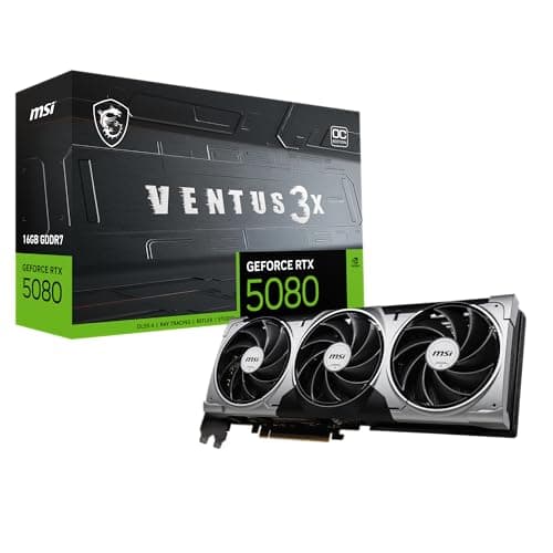MSI Ventus Geforce Rtx5080 16G 3X Oc Nvidia Geforce RTX 5080 16, V531-095R Bild 2
