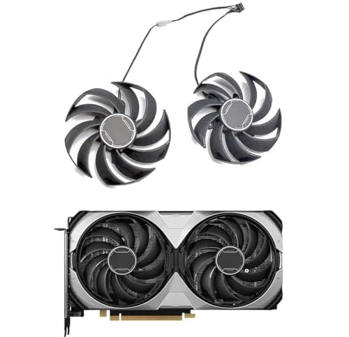 Lüfter für Grafikkarten MSI GeForce RTX 4070 Ventus/Super-Ventus, MSI RTX 4070 Ti SUPER Ventus 2X OC | PLD10010S12HH, Ersatzlüfter, GPU Kühler Gebläse Bild 4
