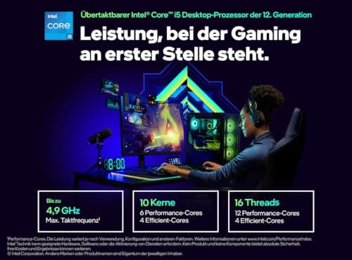 Intel® Core™ i5-12600K 12. Generation Desktop Prozessor (Schwarz, Basistakt: 3.7GHz Turboboost: 4.9GHz, 6 Kerne, LGA1700, RAM DDR4 und DDR5 bis zu 128GB) Bild 6