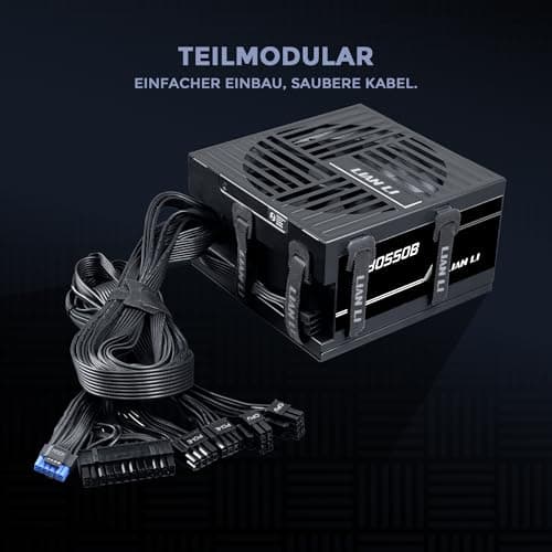 Lian Li RB 550W PC-Netzteil - Schwarz | 80 Plus Bronze, teilmodular, ATX 3.1, leiser 135-mm-Lüfter, effiziente Stromversorgung für Office & Gaming PCs Bild 8