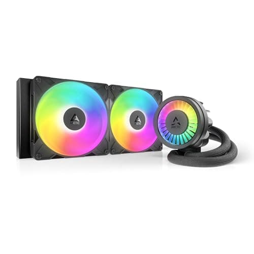 ARCTIC Liquid Freezer III Pro 280 A-RGB - Wasserkühlung PC, AIO CPU Wasserkühler, 2x140 mm, 38 mm Radiator, PWM-Pumpe, VRM-Lüfter, AMD AM5/AM4, Intel LGA1851/1700 Contact Frame - Schwarz Bild 3