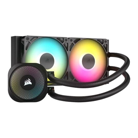 Corsair Nautilus 240 RS ARGB CPU-Flüssigkeitskühler – 240mm AIO – Geräuscharm – Direkter Mainboard-Anschluss – Intel LGA 1851/1700, AMD AM5/AM4 – 2X RS120 ARGB-Ventilatoren Inbegriffen – Schwarz Bild 7
