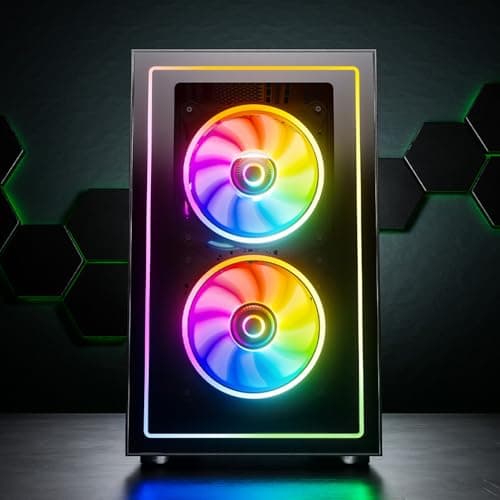 GameMachines Nova, mATX PC Gaming Gehäuse, inklusive 3 A-RGB Lüfter Bild 4
