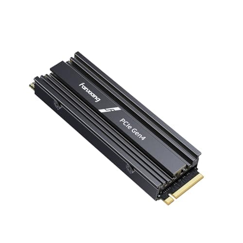 fanxiang NVMe SSD 1TB mit Heatsink, M.2 PCIe Gen4x4 Gaming Solid State Laufwerk mit SLC Cache, 7100MB/s Lesen, 3900 MB/s Schreiben, Interne Festplatte für PC PS5 Laptop Datenübertragung S880ER