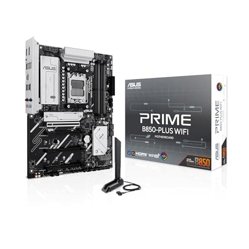 ASUS Prime B850-PLUS WiFi AMD AM5 AMD B850 ATX Motherboard, DDR5, PCIe 5.0 Ready, 3X M.2, Wi-Fi 6E, 2.5Gb LAN, DisplayPort, HDMI™, USB 10Gbps Type-A & Type-C®, BIOS Flashback™, Aura Sync, AI Advisor Bild 2