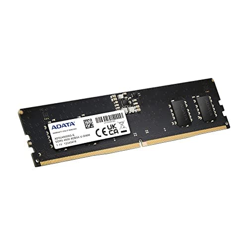 ADATA Premier, 8 GB, DDR5, 4800 MHz (PC5-38400), CL40, 1,1 V, ECC, DIMM Memory, AD5U48008G-S, Schwarz Bild 4