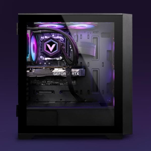 Vibox IV-337 Gaming PC • AMD Ryzen 7 5700X 8-Kern • Nvidia RTX 5070 12GB • 32GB RAM • 1TB SSD • Windows 11 • WLAN 6 + Bluetooth 5.4 Schwarz 1 TB 32 GB Nvidia GeForce RTX 5070 Windows 11 Home Bild 2