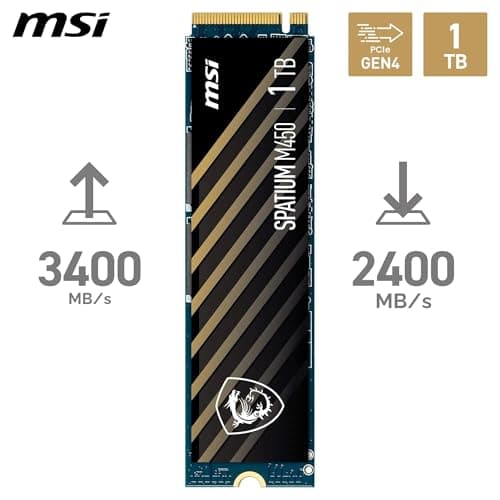 MSI SPATIUM M450 PCIe 4.0 NVMe M.2 1TB V1 Bild 4