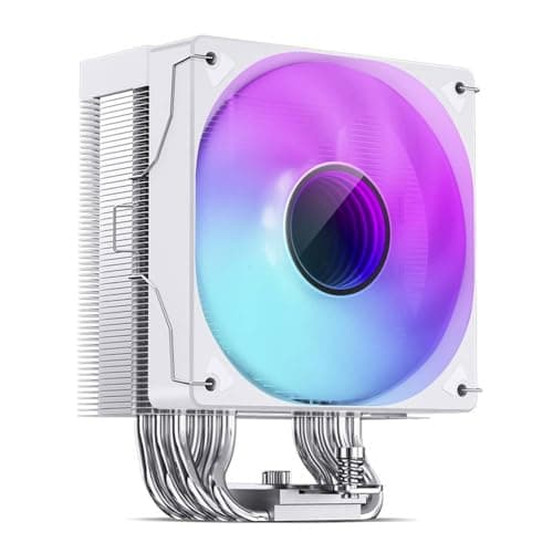 Jonsbo CR-1000 V2 PRO CPU-Kühler – weiß | 120-mm-Tower-Kühler mit 6 Heatpipes, PWM-Lüfter, RGB-Beleuchtung und 220 W TDP Bild 3