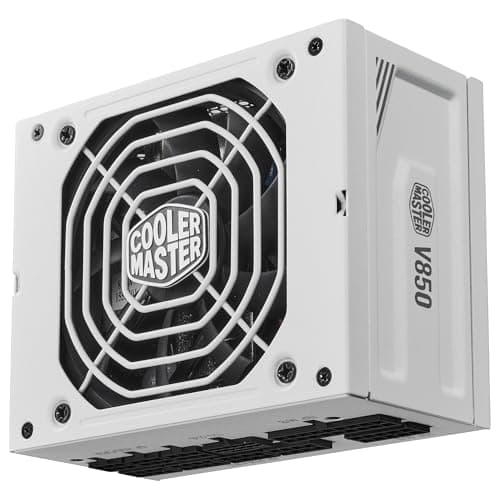Cooler Master V850 SFX Gold ATX 3.1, EU-Stecker – 850 W 80 Plus Gold PC-Netzteil, vollmodulares Netzteil, SFF/mini-ITX-Netzteil, 92-mm-FDB-Lüfter, PCIe-5.1-Kabel, SFX-auf-ATX-Halterung - Weiß Bild 6