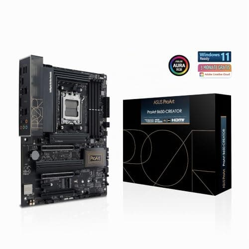 ASUS PROART B650-CREATOR Mainboard Sockel AMD AM5 (Ryzen, ATX, PCIe 5.0, 3X. M.2, DDR5 Speicher, USB 3.2 Gen2x2, für Content Creator) Bild 4