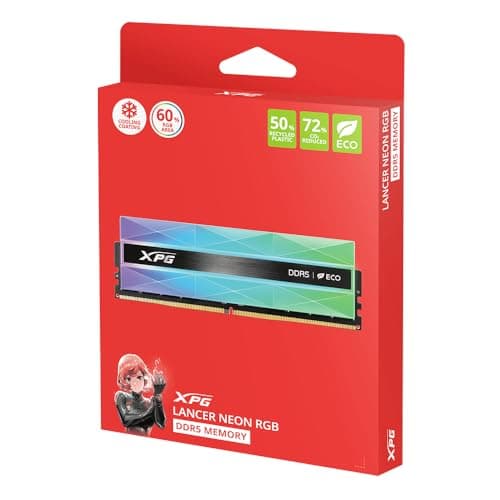 DDR5 32GB PC 6400 CL32 ADATA XPG Lancer NEON RGB KIT 2x16GB Bild 8