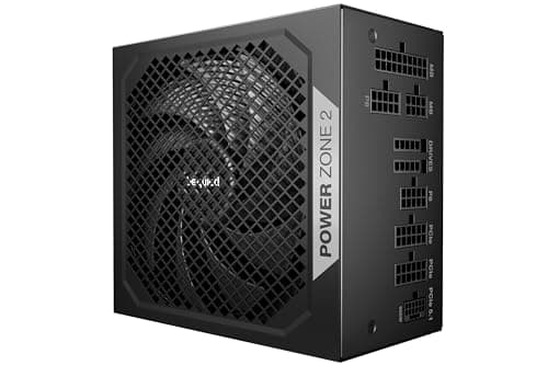 be quiet! BP007US Power-Zone 2, 850 W, ATX 3.1 PSU, 80 Plus, Cybenetics Platinum Efficiency, geräuscharmes Netzteil mit Null-RPM-Rauschunterdrückung, PCIe 5.1 Ready, Schwarz