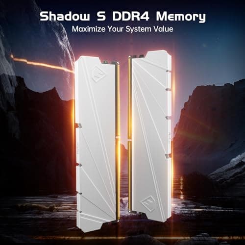 Netac 32GB (2x16GB) DDR4 3200MHz C16 XMP 2.0 High Performance Desktop Workstation Kit, weiß 2×16GB Bild 5