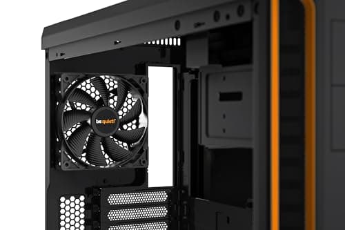 be quiet! Pure Base 600 Window Orange PC-Gehäuse, 2X Pure Wings 2 Lüfter, Radiatoren bis 360mm, 3-stufige Lüftersteuerung, Seitenfenster aus Temperglas Bild 6