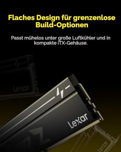 Lexar Thor Z Series OC DDR5 RAM 32GB Kit (2x16GB) 6000MHz CL36, DRAM 288pin UDIMM Desktop Speicher, PC Memory Hochleistungs-Computerspeicher für Intel XMP 3.0/AMD EXPO, für AI, Gaming, 1,4V Bild 7