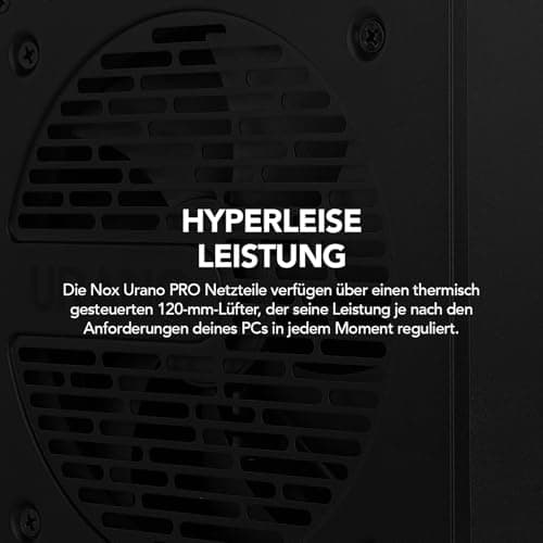 NOX Xtreme Products URANO Pro 550W 80Plus Bronze – ATX-Netzteil mit leisem 120-mm-PWM-Lüfter, umfassendem Schutz (OVP, UVP, OPP, SCP, OTP), aktiver PFC, extra Langen Flachkabeln URANO PRO 550W BRONZE Bild 6