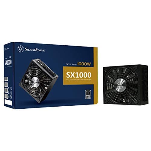 Silverstone SX1000 Platinum, 1000W SFX-L Vollständig modulares 80-Plus-Platinum-Netzteil, SST-SX1000-LPT V1.1