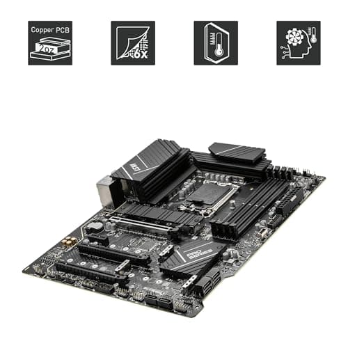 MSI PRO Z790-P WiFi Mainboard - Unterstützt Intel 12th, 13th & 14th Gen Core Prozessoren, LGA 1700-55A DrMOS, DDR5 Memory Boost 7000+MHz/OC, PCIe 5.0 und 4.0 x16, 4 x M.2 Gen4, Wi-Fi 6E, 2.5G LAN, ATX ATX Wi-Fi 6 PRO Z790-P WIFI Bild 8