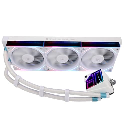 Thermalright TR Frozen Infinity 360 WHITE CPU AIO-Kühler, TL-M12W*3 PWM-Lüfter, Computer-CPU-Wasserkühler, ARGB Infinity Mirror, 360mm Radiator, Kompatibel mit LGA1851/1700/115X, AM4/AM5