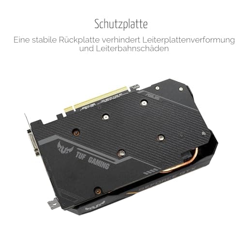 ASUS TUF NVIDIA GeForce GTX 1660 TI 6G OC Edition Gaming Grafikkarte (PCIe 3.0, 6GB GDDR6 Speicher, HDMI 2.0b, DIsplayPort 1.4, Nvidia Turing, TUF-GTX1660TI-O6G-Evo-Gaming) Schwarz Bild 6
