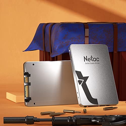 Netac Internes Solid State Laufwerk SSD 1TB, SSD Festplatte Intern Sata 3.0 2,5 Zoll für Laptop, PC, Desktop, (N530S, Aluminiumlegierung, Silber grau) Bild 4