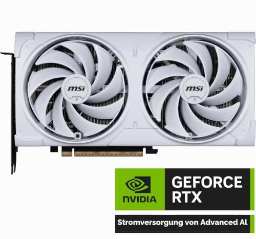 MSI Gaming RTX 5070 12G Ventus 2X OC White Grafikkarte (12GB GDDR7, 192-Bit, Extreme Performance:2557MHz, DisplayPort x3 2.1a, HDMI 2.1b, NVIDIA Blackwell Architecture) Bild 4