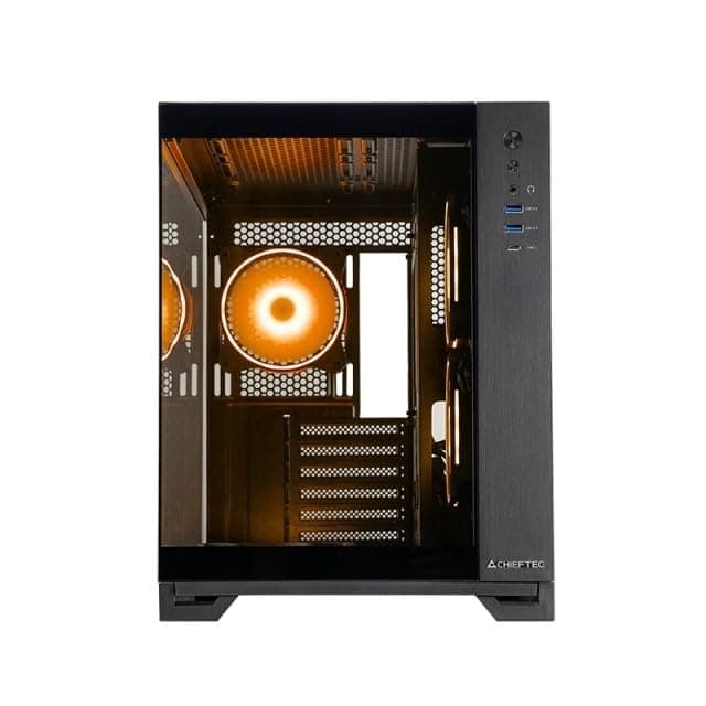 Chieftec Tg-Op Schwarz Tempered Glass X 2 Cube Black, GM-30B-TG-OP Bild 2