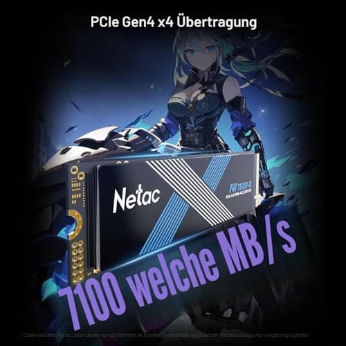 Netac NV7000-Q 1TB PCIe 4.0 Nvme SSD 1TB Internes Solid-State-Laufwerk bis zu 7100MB/s für PC Gamer PS4 Bild 8