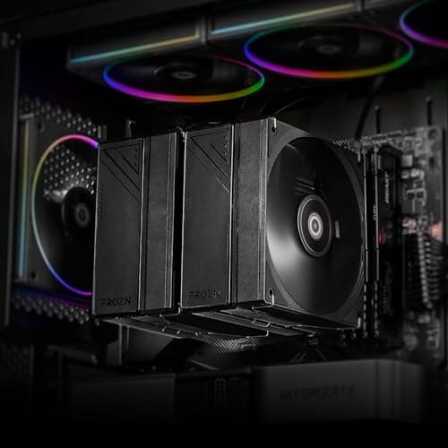 ID-COOLING FROZN A620 PRO SE - Doppelturm Luft-CPU-Kühler, 6×Ф6mm Wärmerohre, Zwei 120x120x25mm leise Lüfter, kompatibel mit Intel LGA1700/1851/1200/115X und AMD AM4/AM5 (157mm Höhe). Bild 6