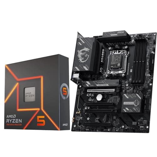 MICRO CENTER AMD Ryzen 5 7600X CPU Prozessor mit MSI B850 Gaming PRO WIFI6E Motherboard (ATX, AM5, DDR5, M.2 Gen5, Wi-Fi 6E) AMD Ryzen 5 7600X + MSI B850 Gaming Pro WIFI6E Bild 2