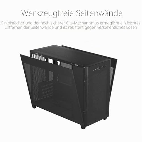 ASUS Prime AP201 MicroATX Gehäuse schwarz (33 Liter, unterstützt 280- & 360-mm-Kühler, Grafikkarten bis 338 mm Länge und Standard-ATX-Netzteile) schwarzes AP201 Prime Bild 8