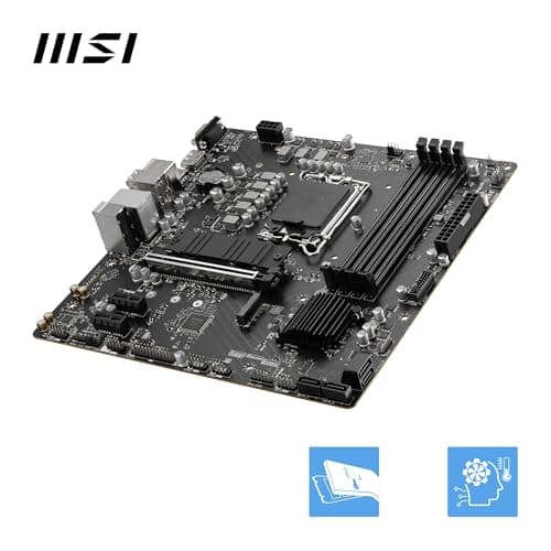 MSI Pro B760M-P Micro-ATX Mainboard, kompatibel mit Intel Core Prozessoren der 14., 13. und 12. Generation, LGA 1700, DDR5 Memory Boost 6800+MHz/OC, PCIe 4.0 x16 Steckplatz M.2 Gen4 Bild 8