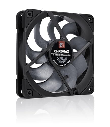 Noctua NF-A12x25 G2 PWM chromax.black, Leiser 120mm PC-Lüfter in Premium-Qualität, 4-Pin (Schwarz) Bild 4