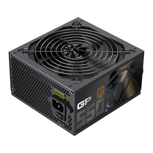 GAMEMAX GP 550B Netzteil PC 550W, Nicht-modular, 80 Plus Bronze, 140mm HDB Lüfter, Flache Schwarze Kabel, 9 Schutzfunktionen, 3 Jahre Garantie, Schwarz 550 Watt Bild 2
