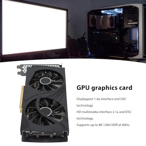 LICAEVEY RTX 4060 Ti 8GB GDDR6 128 Bit Gaming GPU, Dual -Lüfter -Kühlung, HDMI 2.1A & 3X DisplayPort 1.4A, 4K 240Hz/8K HDR, PCIE 4.0 Desktop -Grafikkarte Bild 4