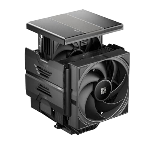 Sudokoo SK620 CPU Kühler AM5 : PC Lüfter mit Dual Tower für AM5 Exklusiv & 6 Heatpipes - CPU Cooler mit Zwei 120mm FDB PWM Lüfter - Luftkühler, Einfache Montage, 5 Jahre Garantie, Schwarz SK620 Schwarz Bild 2